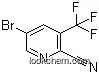 Molecular Structure of 1214377-57-7 (5-Bromo-3-(trifluoromethyl)-2-pyridinecarbonitrile)